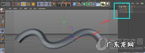 C4D怎么制作五角星柱状彩带视频 C4D怎么制作五角星柱状彩带