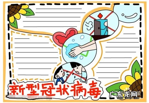 新型冠状病毒手抄报图片,一二三四年级的疫情绘画?