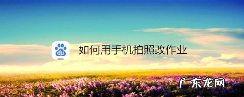 如何用手机拍照改作业