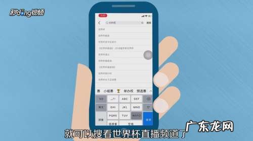 手机上怎么看世界杯