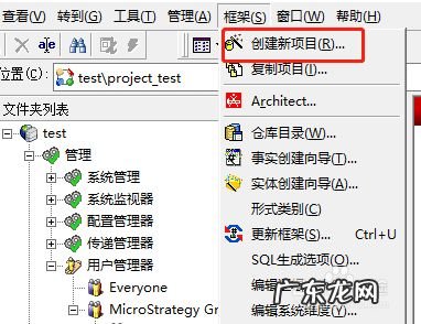 MSTR创建项目与删除项目