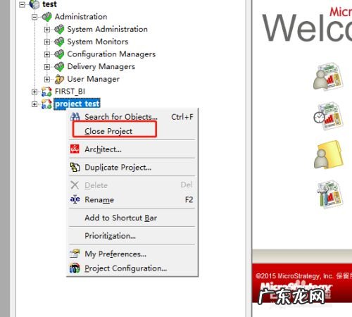 MSTR创建项目与删除项目