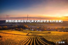 英文的逗号怎么打出来 例如后面用逗号吗