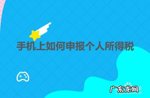手机上如何申报个人所得税,个体户在手机上怎么报税?