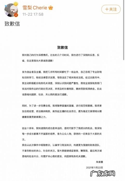 宸帆电商两大千万级头部网红被曝偷漏税,发道歉声明接受处罚