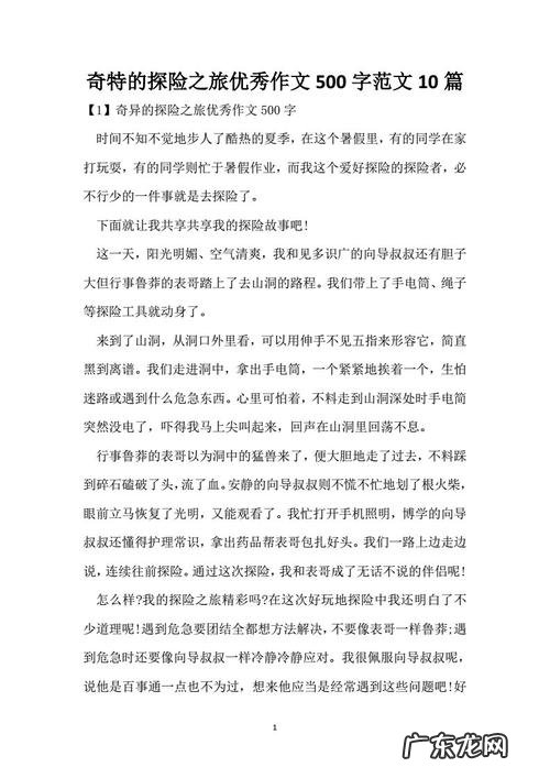 优秀作文300字大全 十篇优秀作文500字有题目