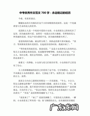 初三亲情类的满分作文700字 初三优秀满分作文700字