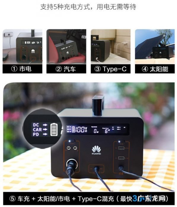 华为推出500Wh、1000Wh大功率户外电源