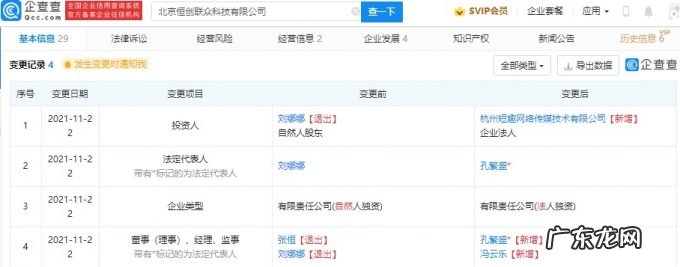 阿里巴巴关联公司投资恒创联众持股比例100%