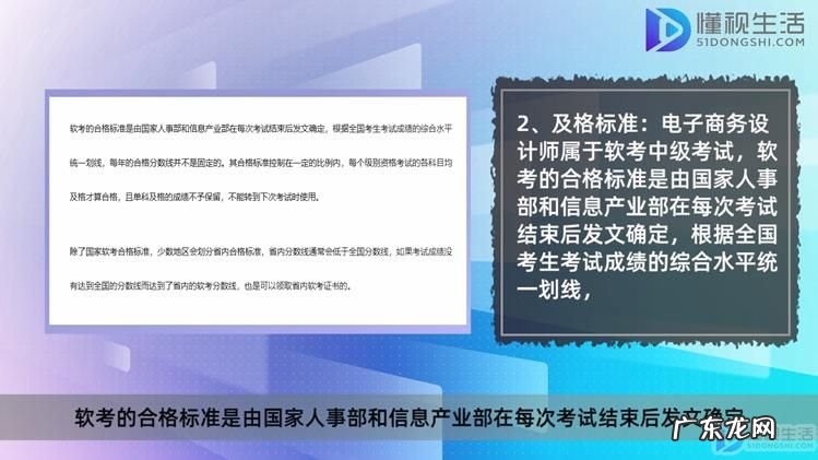 电子商务设计师考试内容及合格标准