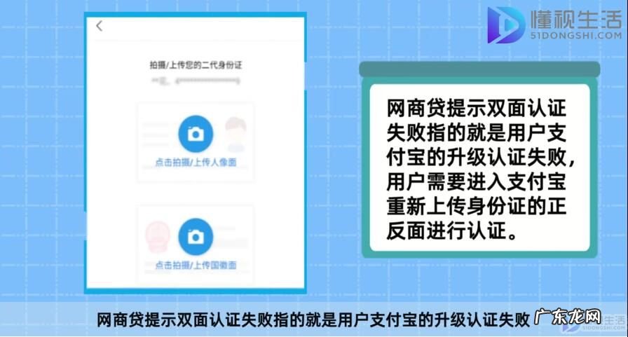 开通网商贷的条件？ 网商贷提示双面认证失败是什么意思