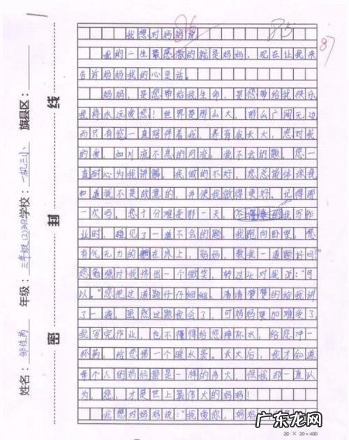 小学三年级语文作文我的妈妈