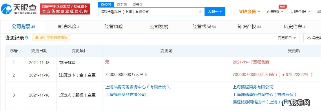 携程所持携程金融股份增至约83.83%