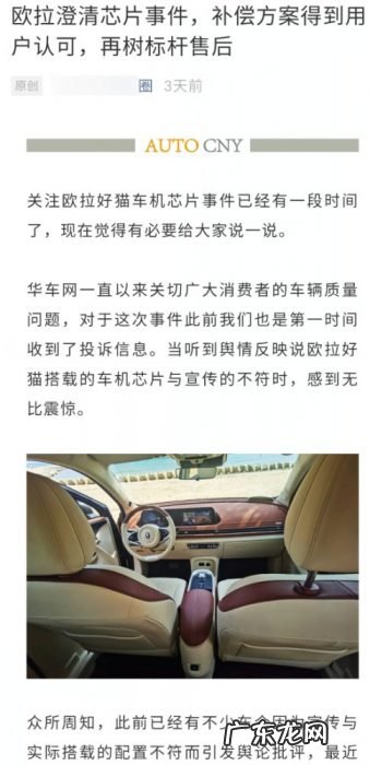 长城欧拉好猫芯片闹大 疑似有软文“洗白”!结果被车主喷惨