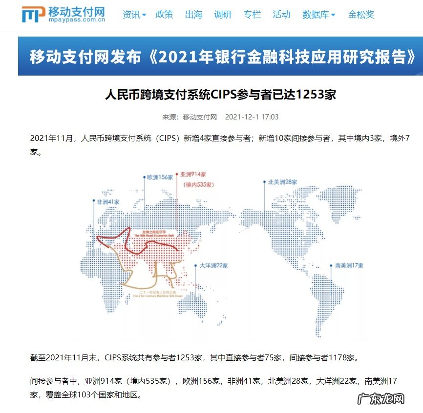 人民币跨境支付系统CIPS参与者已达1253家