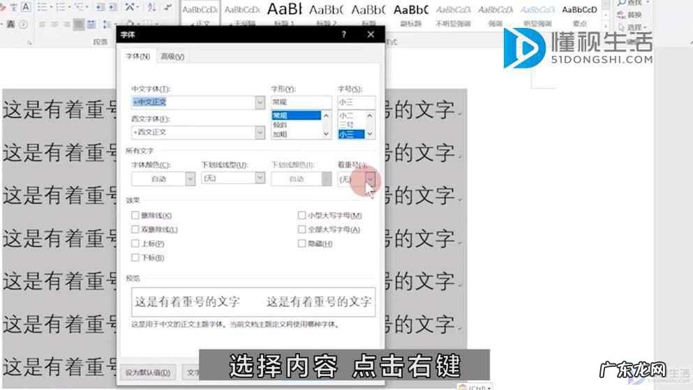 word查找文字加着重号？ 如何在word中加着重号