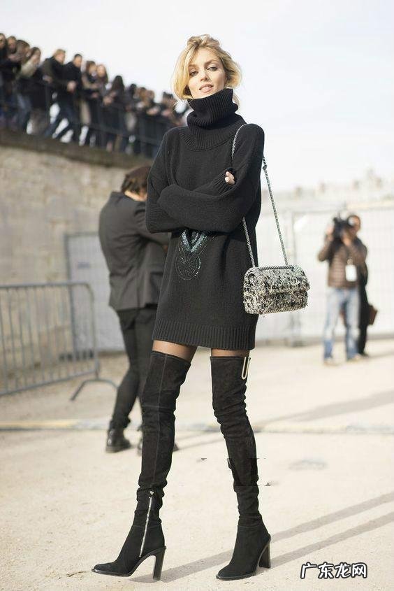 女生在冬天应该如何穿搭过膝靴?