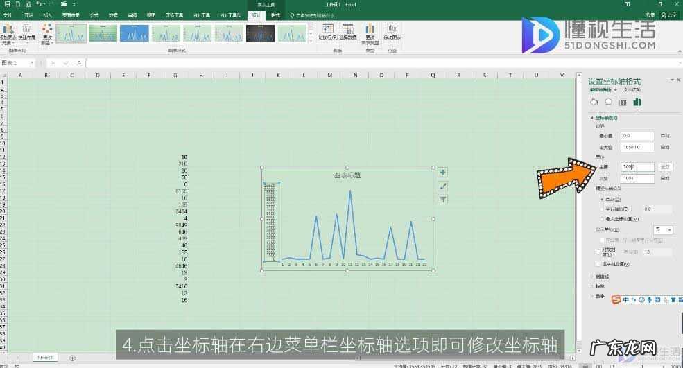 excel图表坐标轴修改