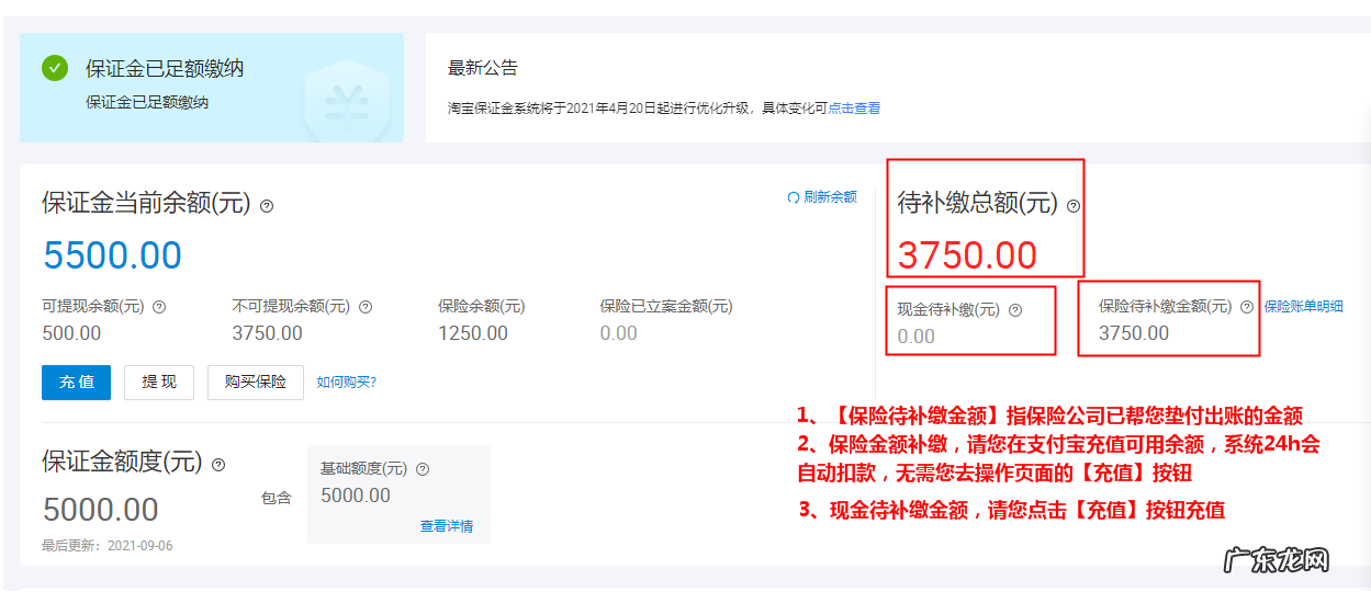 淘宝补缴保证金在哪里？扣除记录如何查看？