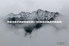 1.5匹制热效果最好的品牌 中国冷暖空调销售排行榜