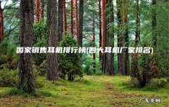 四大耳机厂家排名 国家销售耳机排行榜