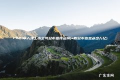 a股总市值是多少万亿 2021年天津上市公司总市值排名榜