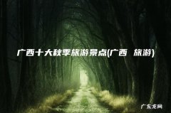 广西 旅游 广西十大秋季旅游景点