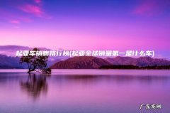 起亚全球销量第一是什么车 起亚车销售排行榜