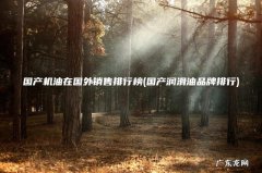 国产润滑油品牌排行 国产机油在国外销售排行榜