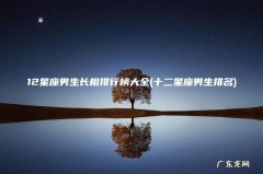 十二星座男生排名 12星座男生长相排行榜大全