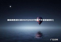 2021年国产手机销量排行 魅族销售排行榜2021