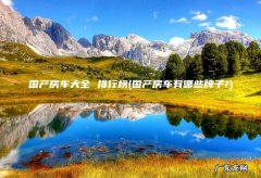 国产房车有哪些牌子? 国产房车大全 排行榜