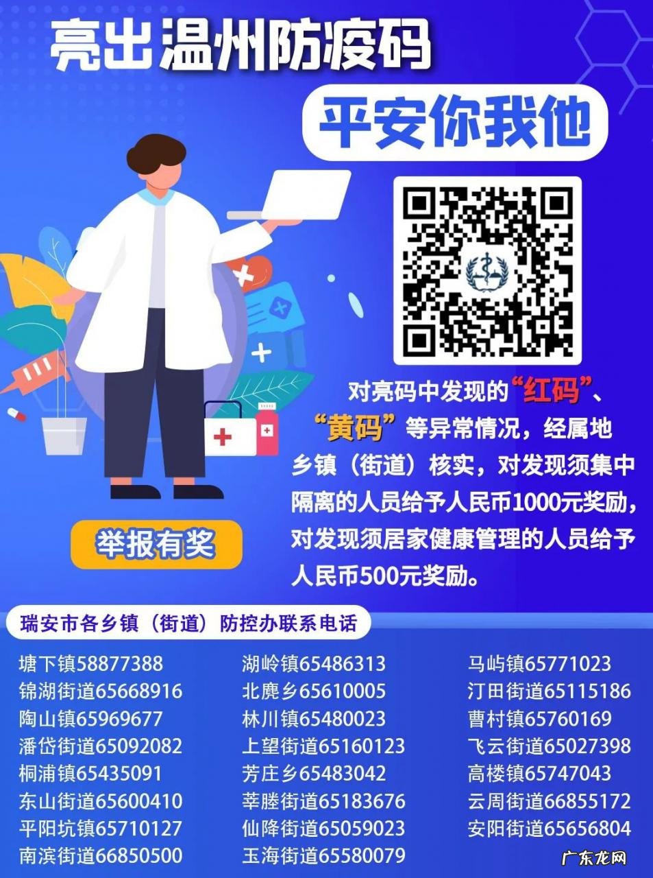 温州瑞安防疫登记申报入口及社区防疫办电话