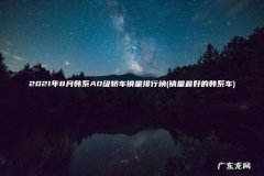 销量最好的韩系车 2021年8月韩系A0级轿车销量排行榜