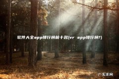 vr app排行榜? 软件大全app排行榜前十名