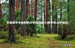 数学系大学排名 中国数学专业好的大学排名前十