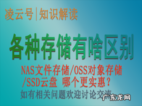 阿里云云盘、OSS和NAS存储器有什么区别?哪种更划算?