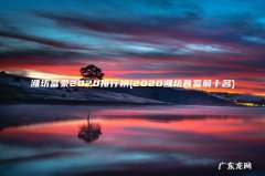 2020潍坊首富前十名 潍坊富豪2020排行榜