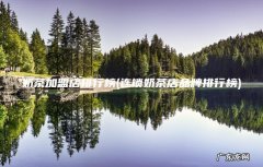 连锁奶茶店品牌排行榜 奶茶加盟店排行榜