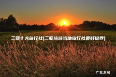 三亚旅游当地旅行社最好推荐 三亚十大旅行社