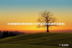 30种最常吃的家常菜素菜 30种最常吃的家常菜