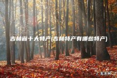 吉林特产有哪些特产 吉林省十大特产