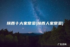 陕西人家常菜 陕西十大家常菜
