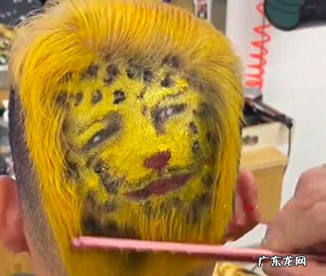 一男子剪金钱豹发型 浙江一男子剪金钱豹发型
