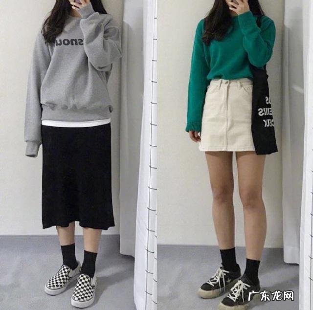 连帽卫衣搭配半身裙子图片 连帽卫衣搭配半身花裙