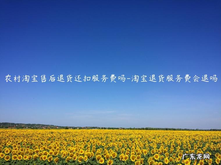 农村淘宝怎样退货 农村淘宝售后退货还扣服务费吗