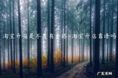 开网店的套路有多深 淘宝开店是不是有套路