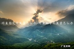 闲鱼拍卖不发货怎么办 闲鱼拍完不发货怎么办