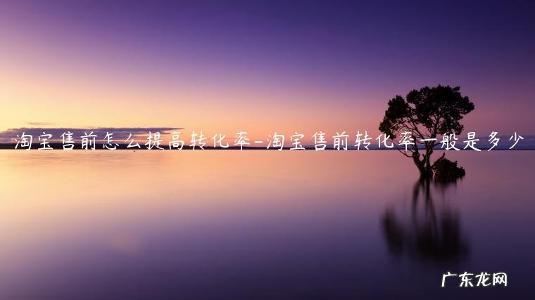 淘宝客服提高转化率的窍门 淘宝售前怎么提高转化率