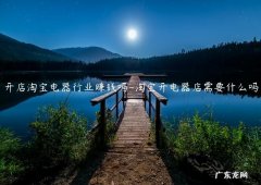 开什么淘宝店赚钱 开店淘宝电器行业赚钱吗